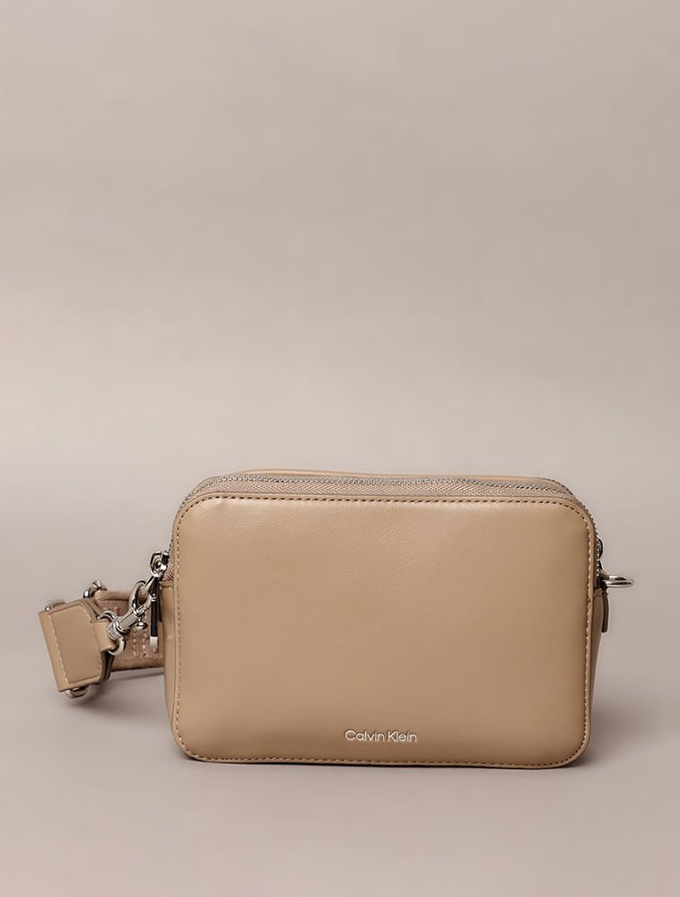 Bolsa Calvin Klein Feminina Camera Bag Com Alça Removível - Havana