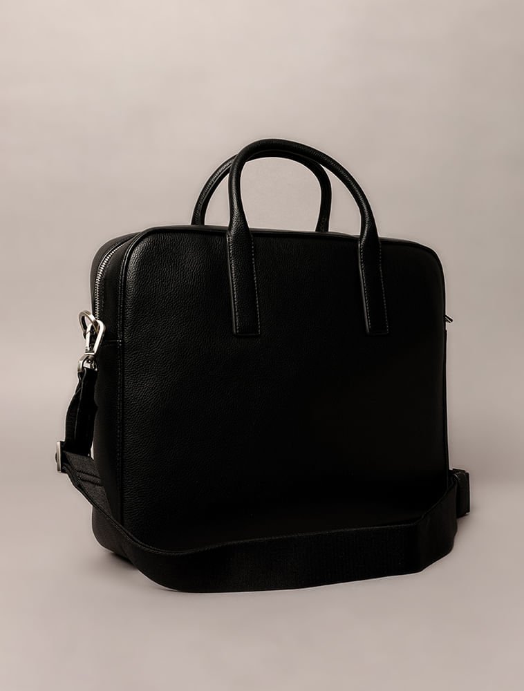 Pasta Calvin Klein Para Laptop em Pu c Alça Transv - Preto Preto 2
