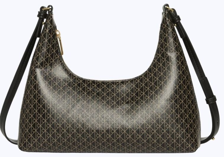 Bolsa Calvin Klein Feminina Shoulder Monograma Aop - Preto Preto 3