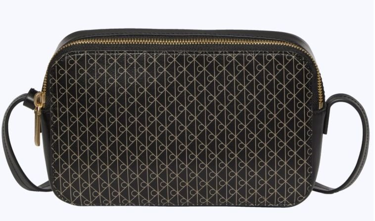Bolsa Calvin Klein Feminina Camera Bag Aop Monograma - Preto