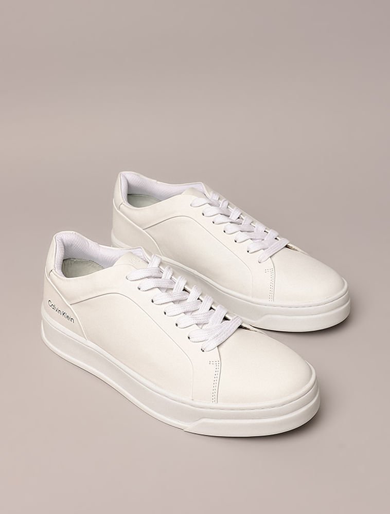 Tênis Couro Calvin Klein - Branco Branco 2