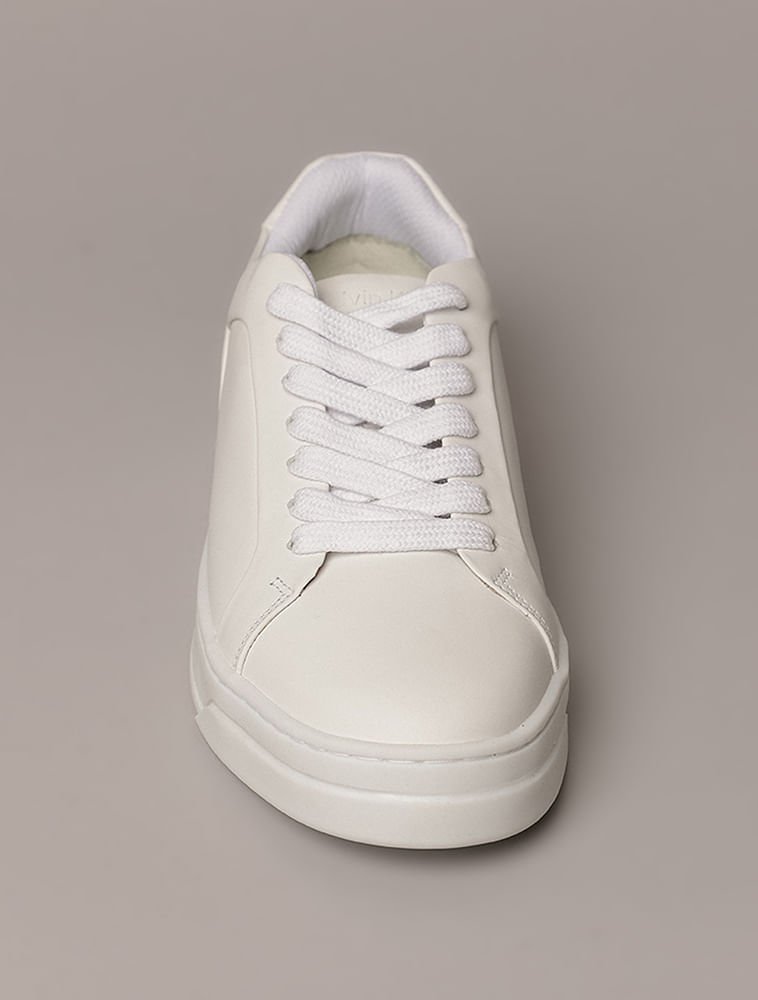 Tênis Couro Calvin Klein - Branco Branco 3