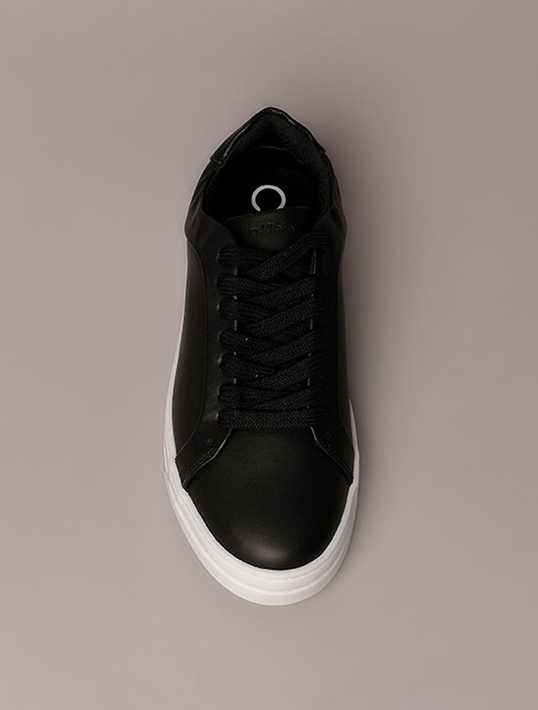 Tênis Couro Calvin Klein - Preto Preto 3