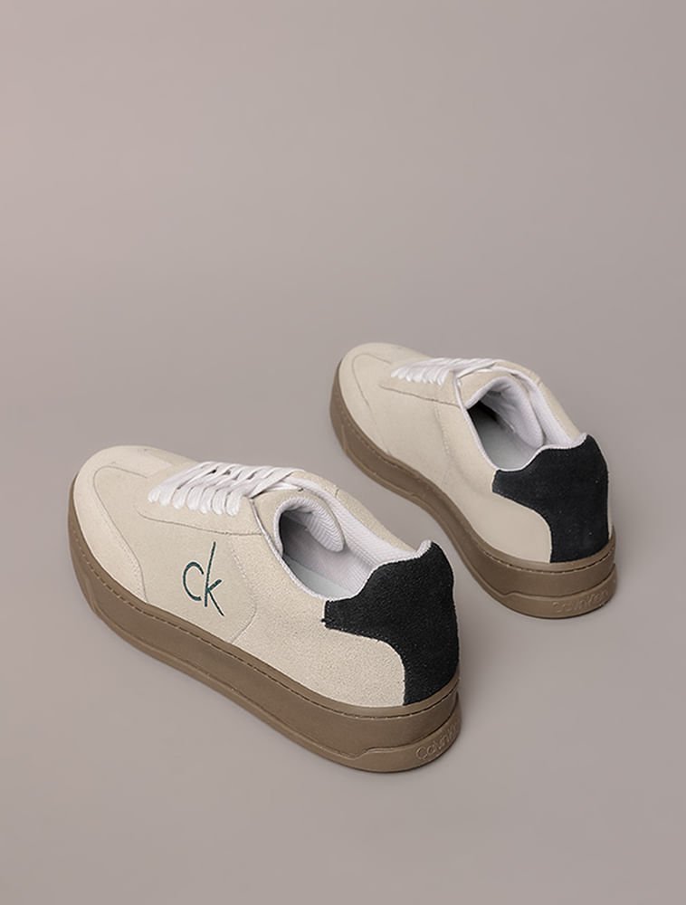 Tênis Cks Nobuck Side Ck - Off White Bege 4