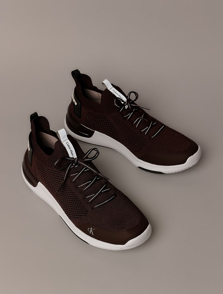 Tênis Calvin Klein Jeans Air Knitting - Marrom Marrom 2