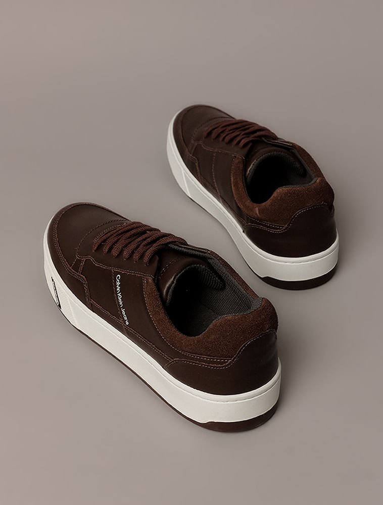 Tênis Masculino Palito Basic Calvin Klein Jeans - Marrom Marrom 4