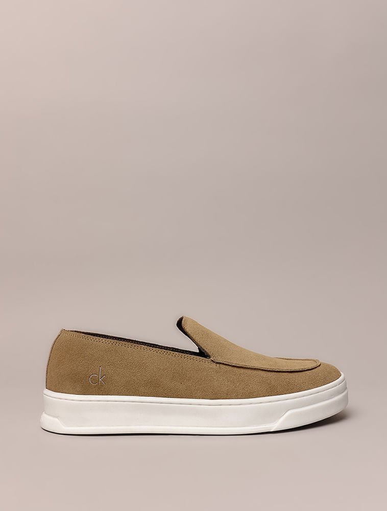Tênis Cks Slip On Camurça - Caqui Claro