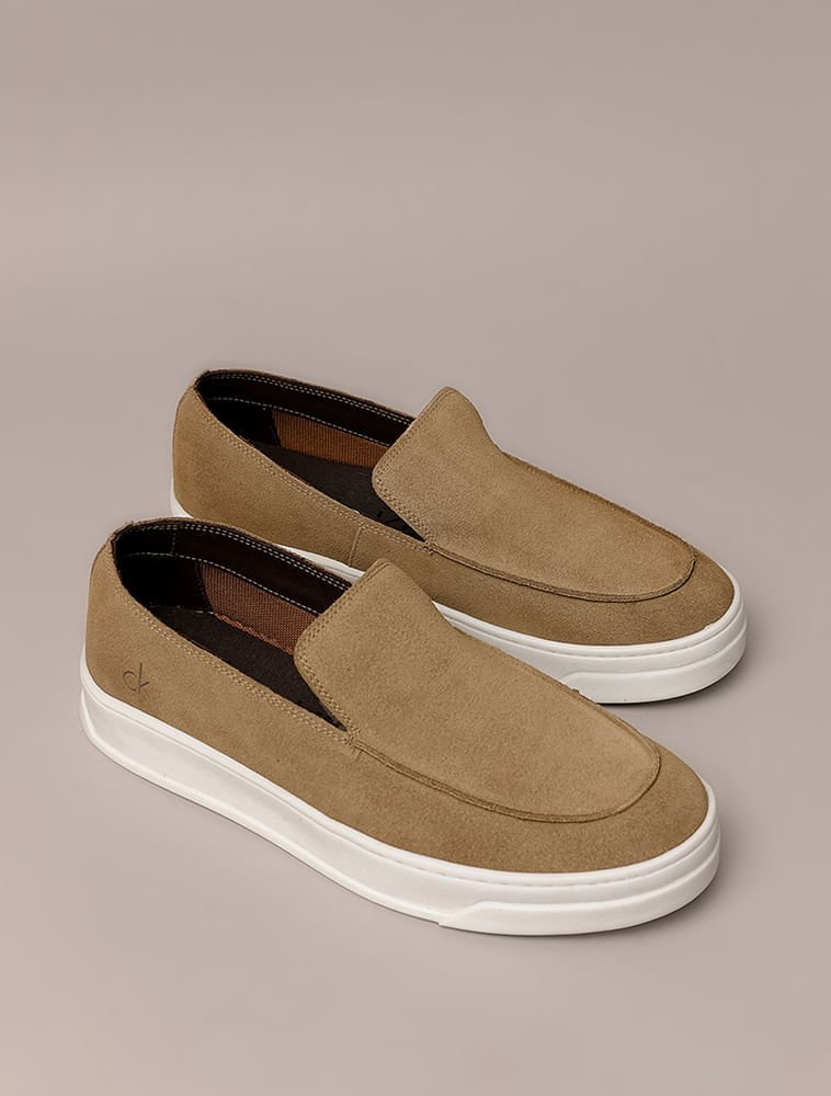 Tênis Cks Slip On Camurça - Caqui Claro Bege 2