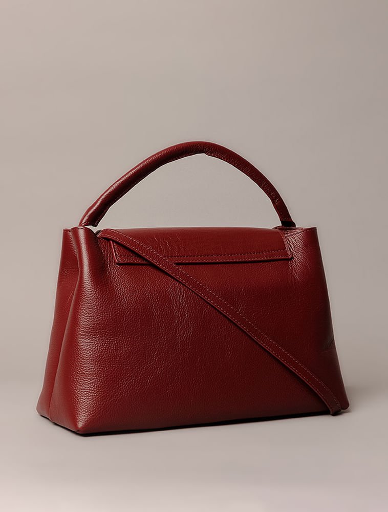 Bolsa Grande Calvin Klein Feminina Placa Calvin Klein - Bordo