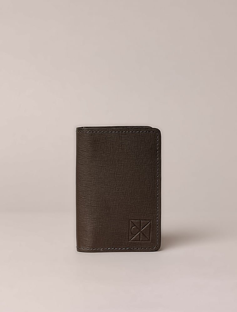 Carteira Vertical Calvin Klein Textura - Cafe