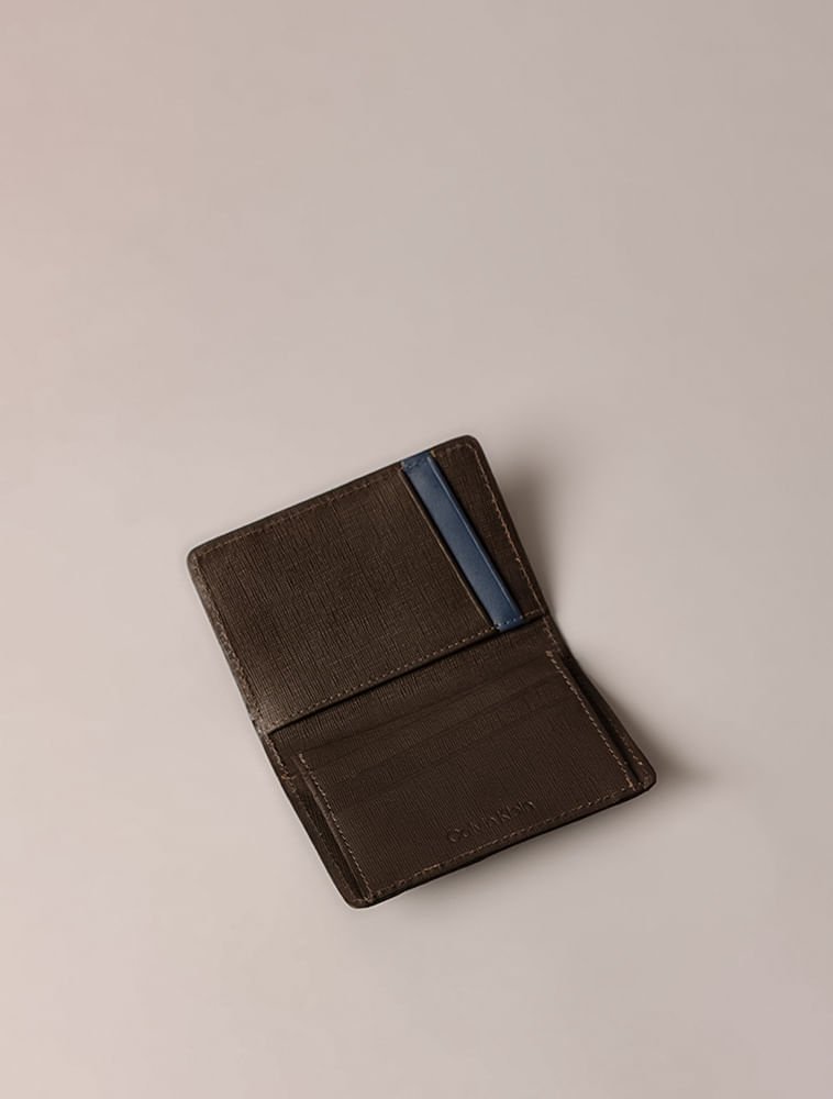 Carteira Vertical Calvin Klein Textura - Cafe Café 3