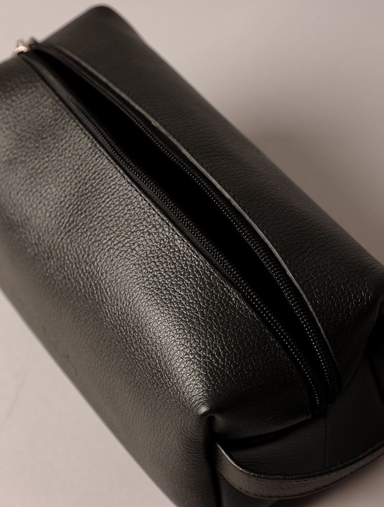 Necessaire Calvin Klein Couro - Preto Preto 3