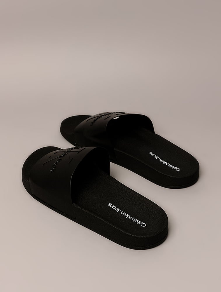 Chinelo Calvin Klein Jeans Slide - Preto Preto 3