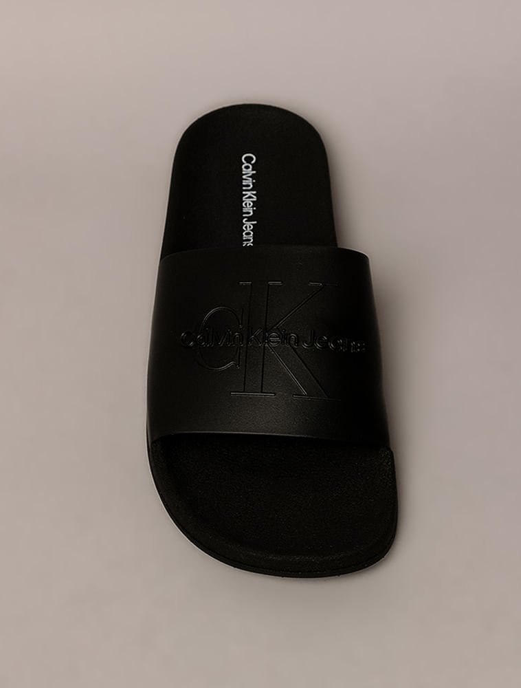 Chinelo Calvin Klein Jeans Slide - Preto Preto 4