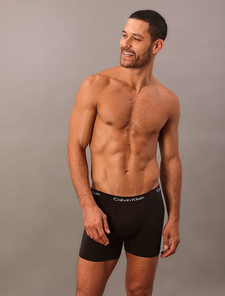 Kit 2 Cuecas Trunk Seamless Modal - Preto/Cinza Medio