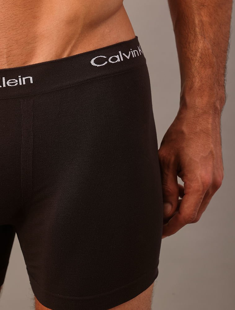 Kit 2 Cuecas Trunk Seamless Modal - Preto/Cinza Medio Preto/Cinza 5