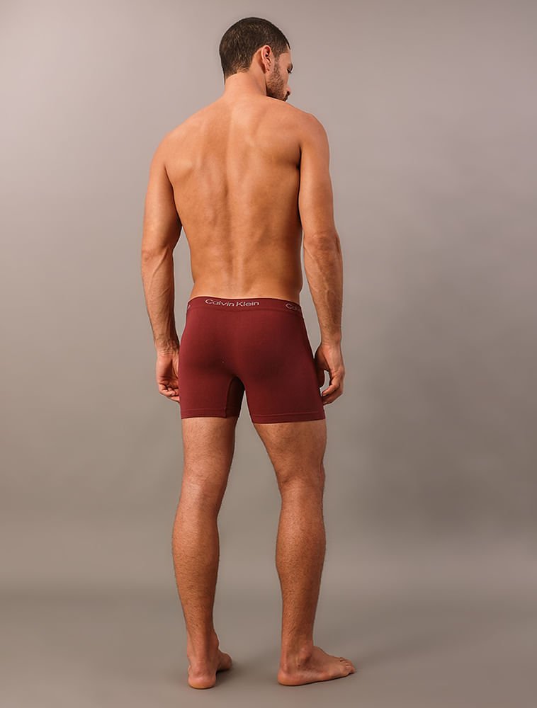 Kit 2 Cuecas Trunk Seamless Modal - Preto + Bordô Preto/Bordô 2