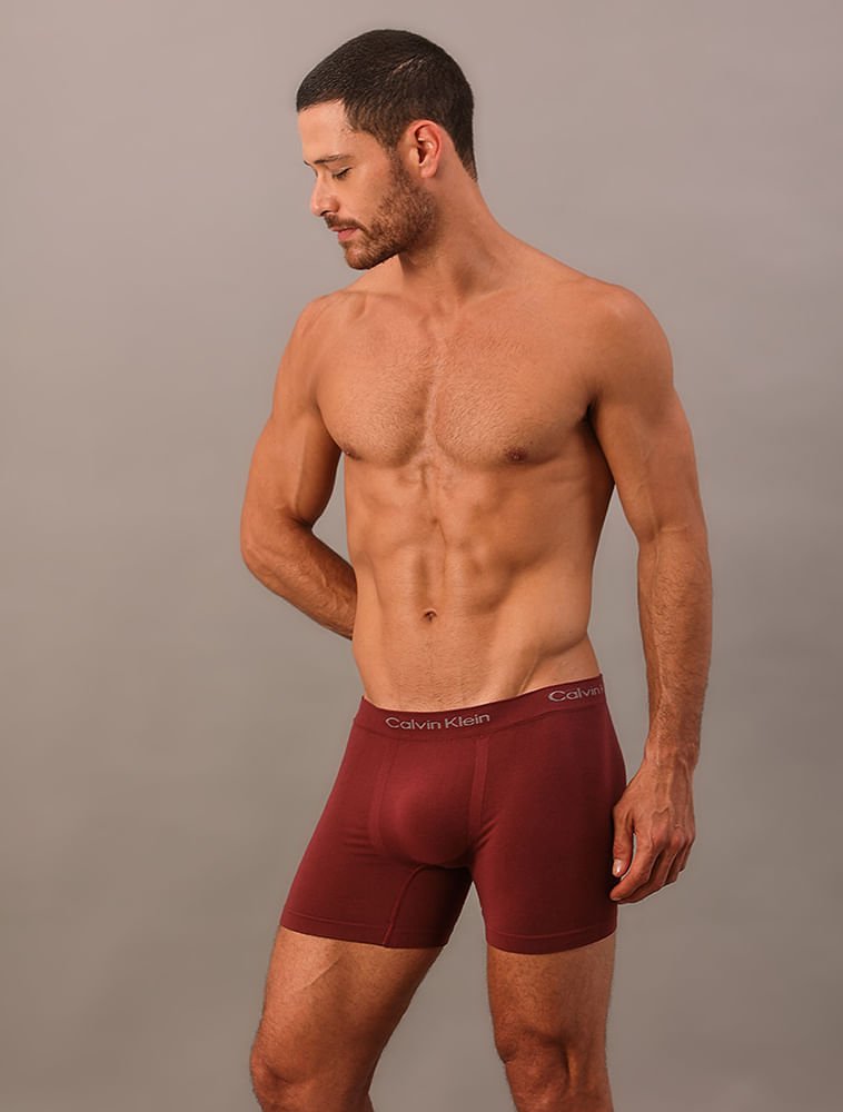Kit 2 Cuecas Trunk Seamless Modal - Preto + Bordô Preto/Bordô 4