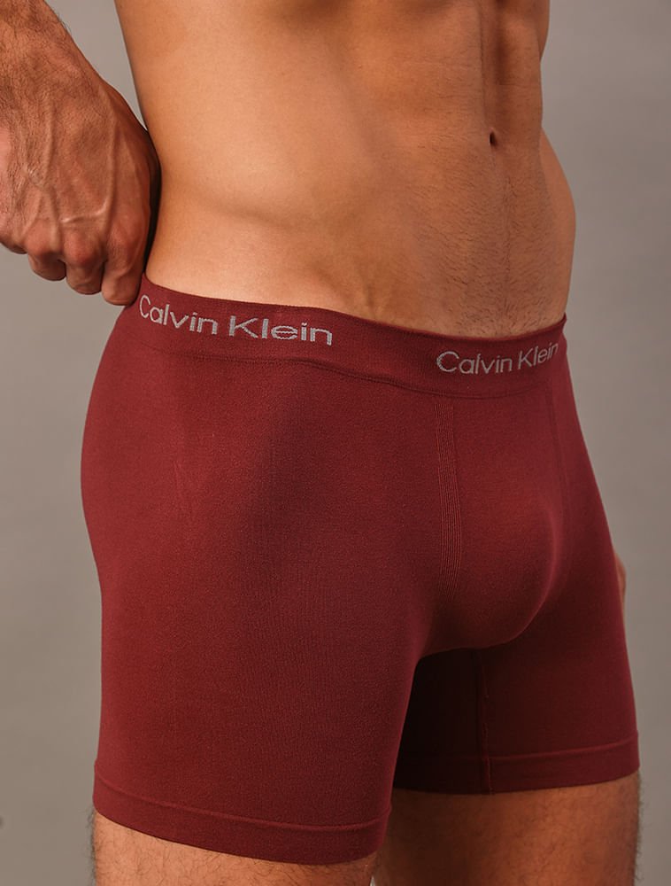 Kit 2 Cuecas Trunk Seamless Modal - Preto + Bordô Preto/Bordô 5