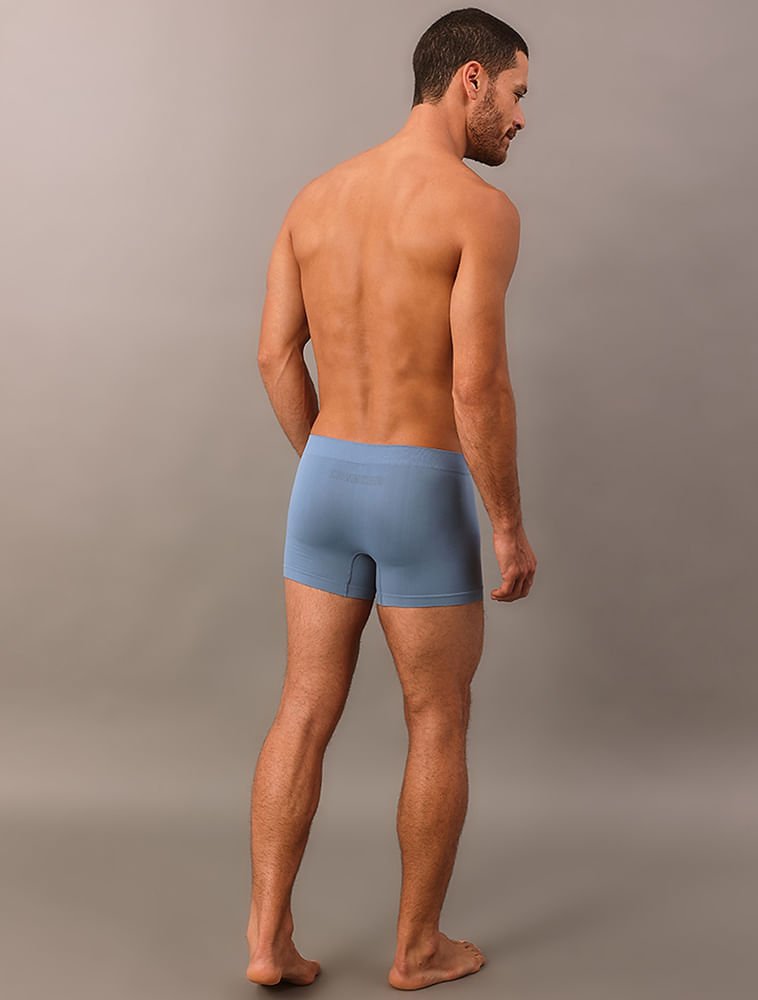 Cueca Trunk Intense Power Seamless Calvin Klein Underwear - Azul Claro Azul 2