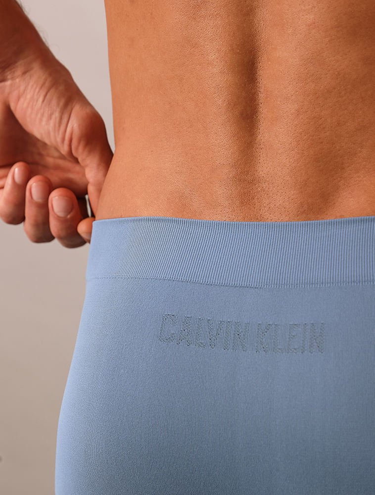 Cueca Trunk Intense Power Seamless Calvin Klein Underwear - Azul Claro Azul 4