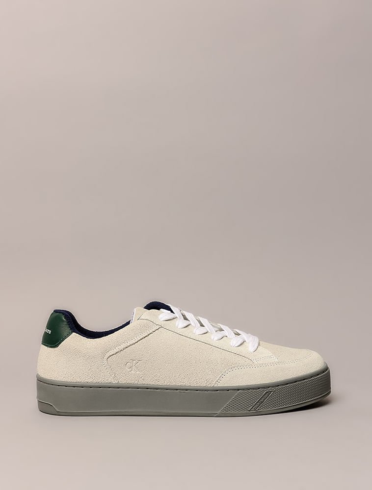 Tênis Calvin Klein Jeans Palito Side Small Ck - Cinza Claro