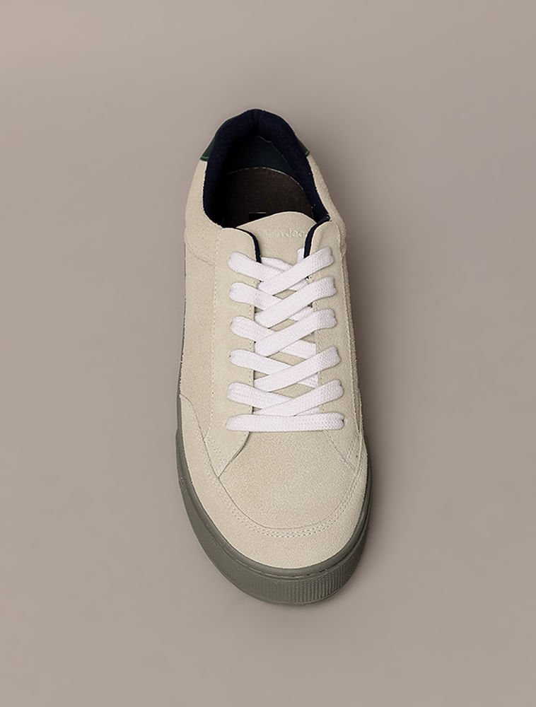 Tênis Calvin Klein Jeans Palito Side Small Ck - Cinza Claro Bege/Cinza 4