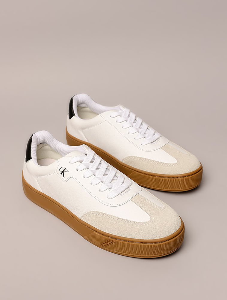 Tênis Calvin Klein Jeans Palito Basic Ck - Branco Branco 2