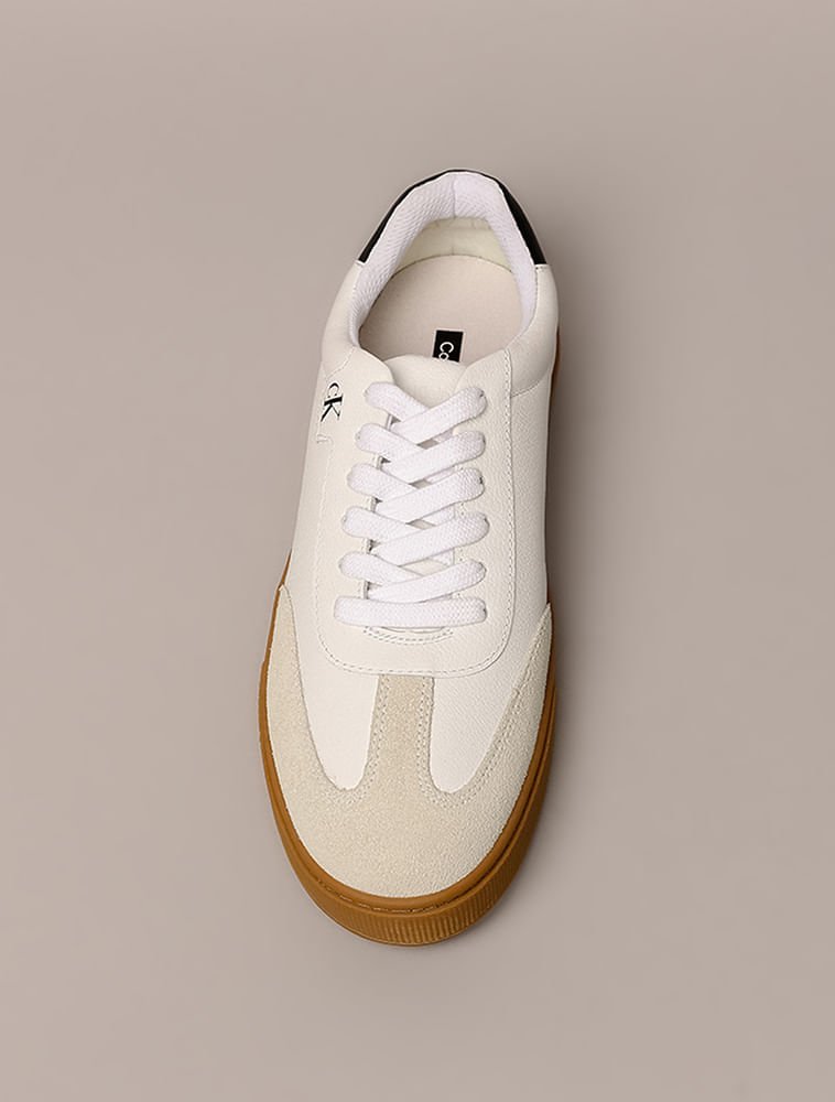 Tênis Calvin Klein Jeans Palito Basic Ck - Branco Branco 4