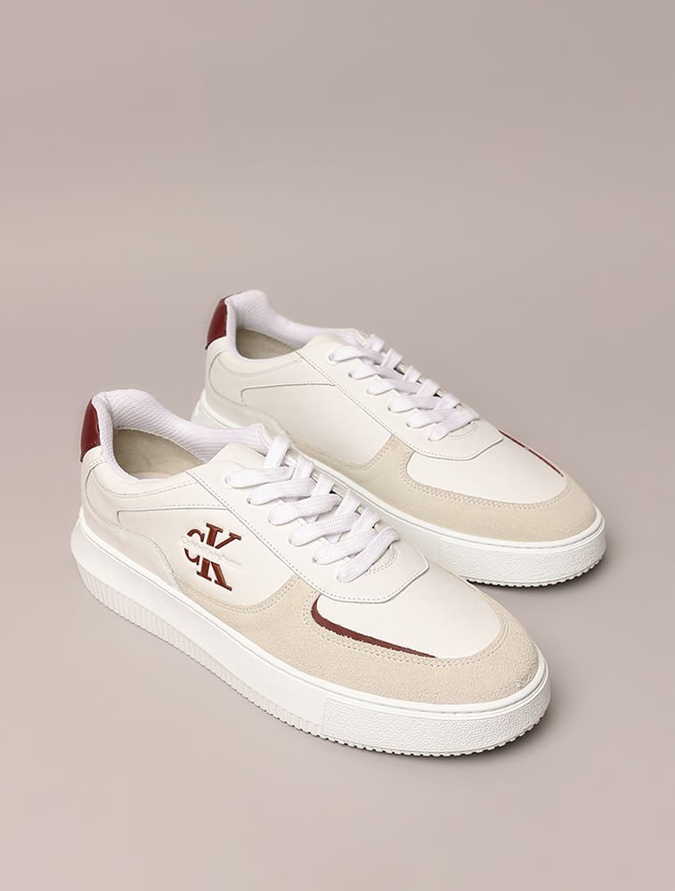 Tênis Calvin Klein Jeans Chunky Embossed Layers - Branco Branco 2