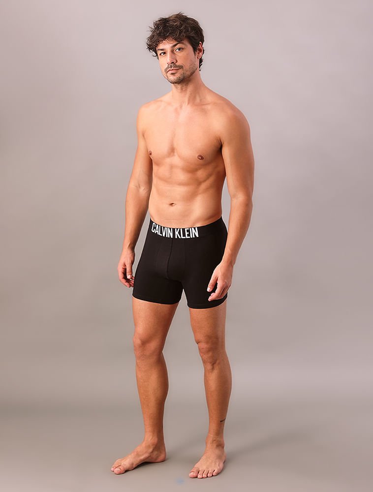 Kit 2 Cuecas Boxer Recycled Intense Power Calvin Klein Underwear - Preto