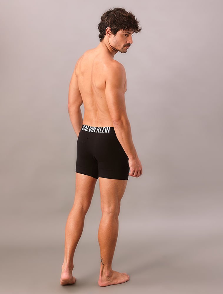 Kit 2 Cuecas Boxer Recycled Intense Power Calvin Klein Underwear - Preto Preto 2