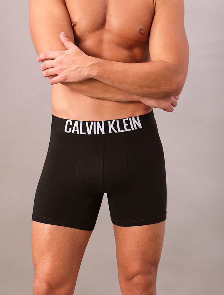 Kit 2 Cuecas Boxer Recycled Intense Power Calvin Klein Underwear - Preto Preto 4
