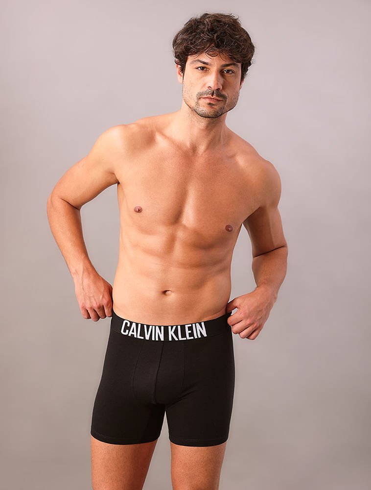 Kit 2 Cuecas Boxer Recycled Intense Power Calvin Klein Underwear - Preto Preto 5