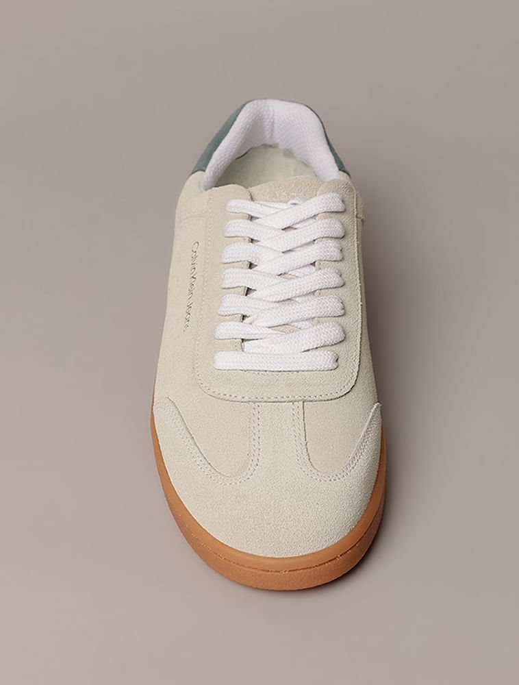 Tênis Calvin Klein Jeans Slim Logo - Off White