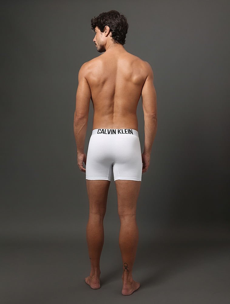 Kit 2 Cuecas Boxer Recycled Intense Power Calvin Klein Underwear - Branco/Branco Branco 2