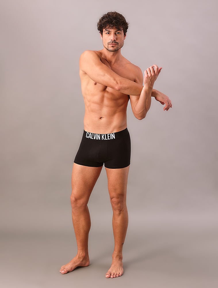 Kit 3 Cuecas Trunk Recycled Intense Power Calvin Klein Underwear - Preto