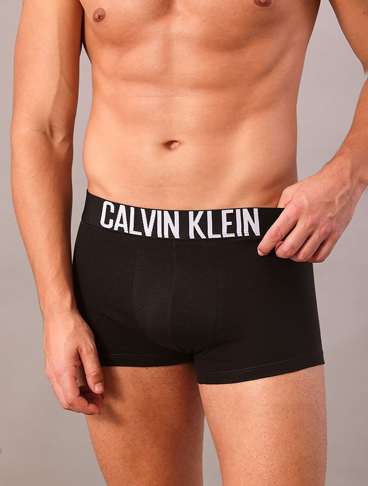 Kit 3 Cuecas Trunk Recycled Intense Power Calvin Klein Underwear - Preto Preto 4