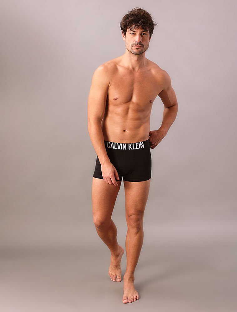 Kit 3 Cuecas Trunk Recycled Intense Power Calvin Klein Underwear - Preto Preto 5