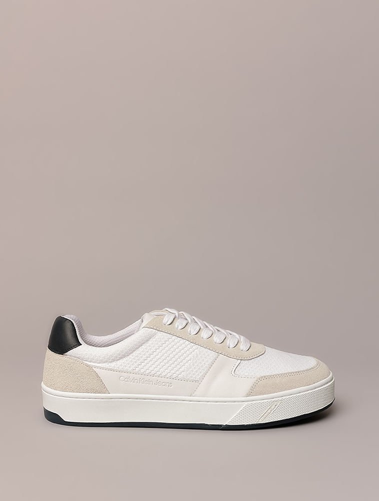 Tênis Calvin Klein Jeans Palito Knitting Layers - Branco
