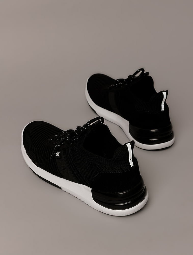 Tênis Calvin Klein Jeans Air Knitting Flexible - Preto Preto 2