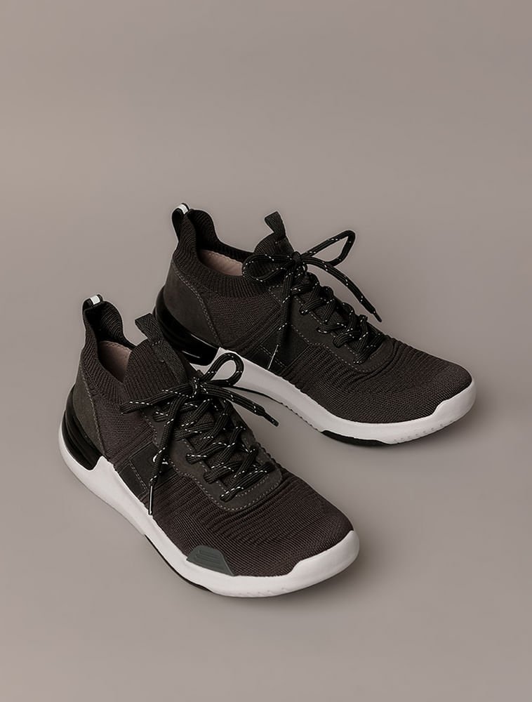 Tênis Calvin Klein Jeans Air Knitting Flexible - Chumbo Chumbo 2