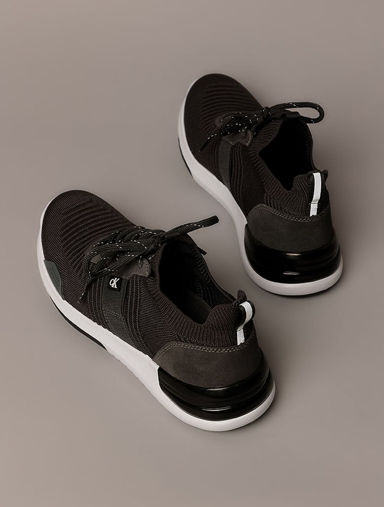 Tênis Calvin Klein Jeans Air Knitting Flexible - Chumbo Chumbo 3