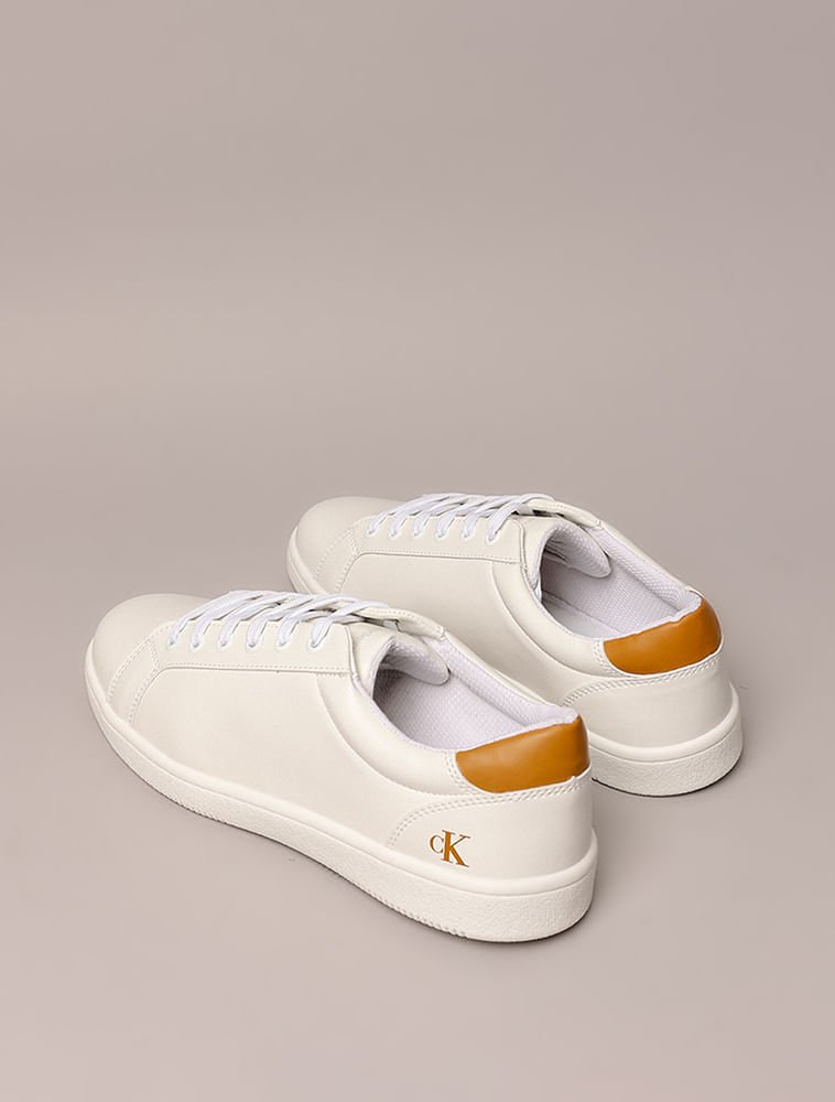 Tênis Calvin Klein Jeans Slim New Basic - Branco Branco 3