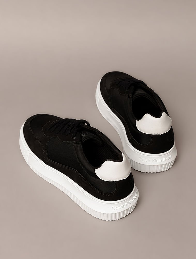 Tênis Calvin Klein Jeans Chunky Nylon - Preto Preto 3