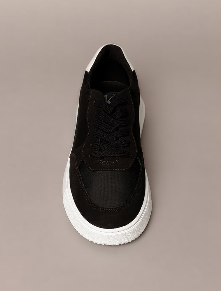 Tênis Calvin Klein Jeans Chunky Nylon - Preto Preto 4