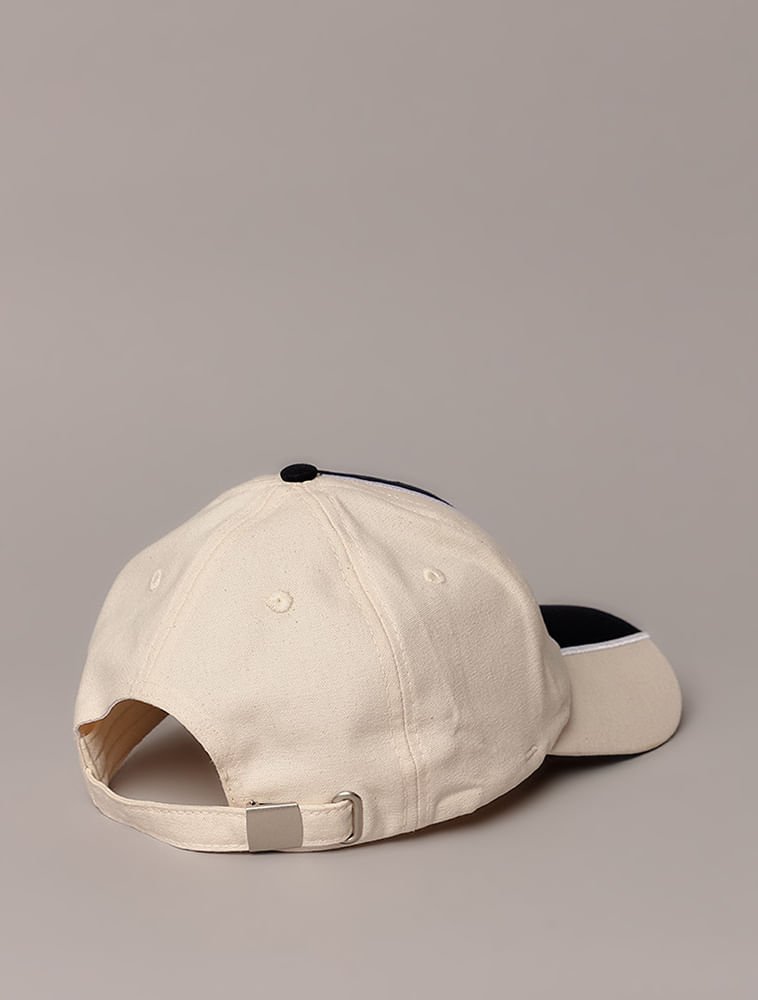 Boné Calvin Klein Jeans 5 Gomos Copa Established 1968 - Off White Off White/Preto 2
