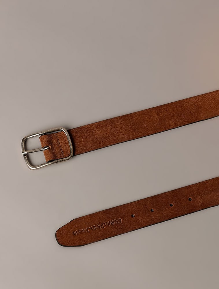 Cinto Calvin Klein Jeans Camurça - Havana Marrom 2