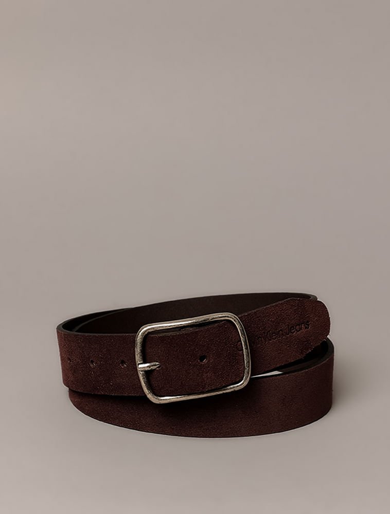 Cinto Calvin Klein Jeans Camurça - Cafe