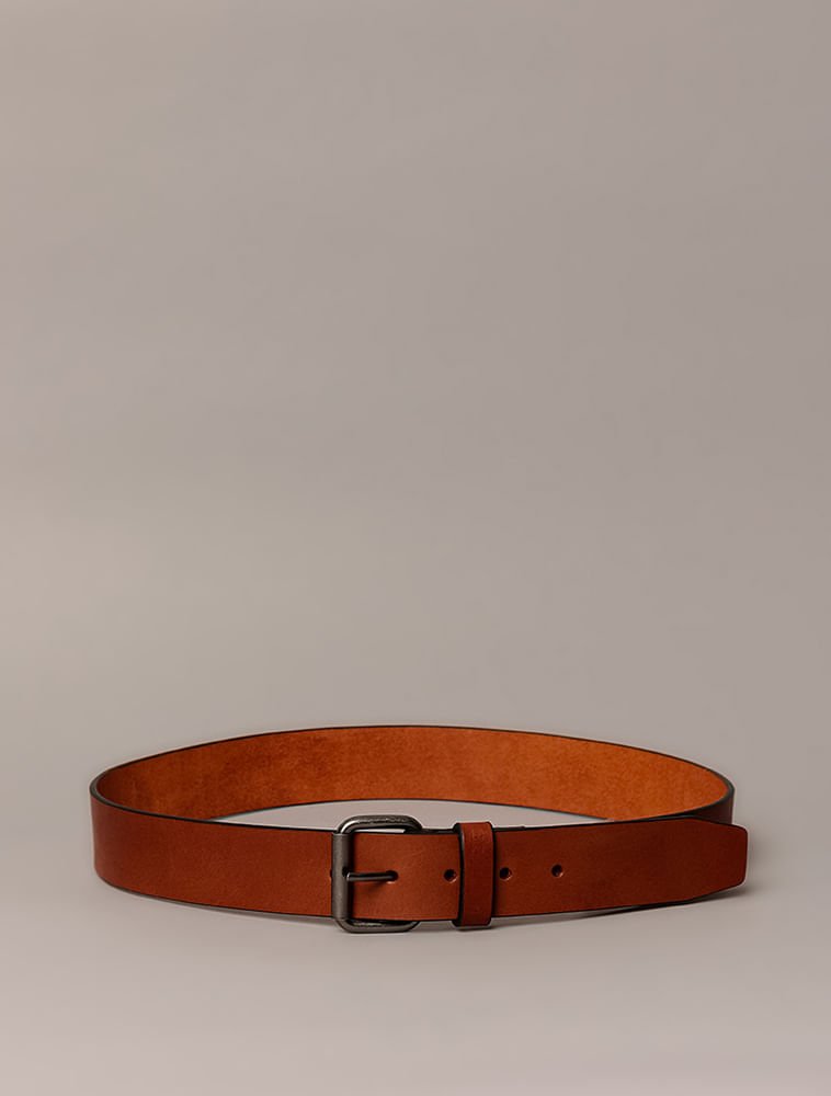 Cinto Calvin Klein Jeans Embossed - Havana Marrom 3